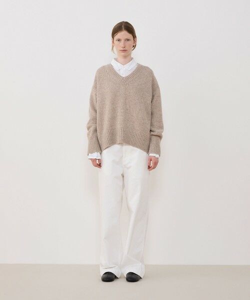 TOMORROWLAND / トゥモローランド ニット・セーター | ファインウール Vネックプルオーバー | 詳細1