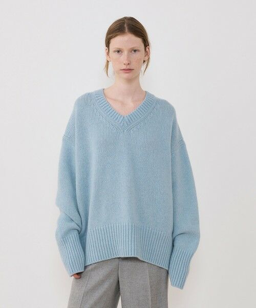 TOMORROWLAND / トゥモローランド ニット・セーター | ファインウール Vネックプルオーバー | 詳細10