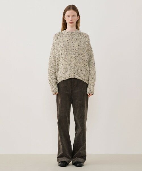 TOMORROWLAND / トゥモローランド ニット・セーター | セサミメランジ クルーネックプルオーバー | 詳細1