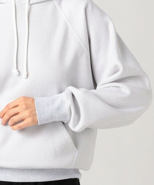 TOMORROWLAND / トゥモローランド パーカー | スビンバックパイルラメ ラグランスリーブフーディー | 詳細7