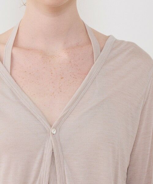 TOMORROWLAND / トゥモローランド カーディガン・ボレロ | レーヨンカシミヤジャージー ホルターネックコンビカーディガン | 詳細5