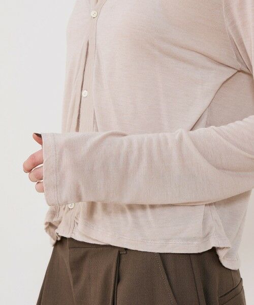 TOMORROWLAND / トゥモローランド カーディガン・ボレロ | レーヨンカシミヤジャージー ホルターネックコンビカーディガン | 詳細6