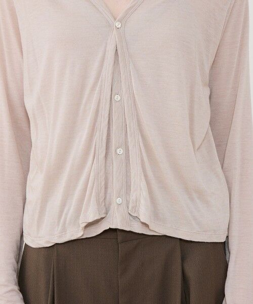 TOMORROWLAND / トゥモローランド カーディガン・ボレロ | レーヨンカシミヤジャージー ホルターネックコンビカーディガン | 詳細7