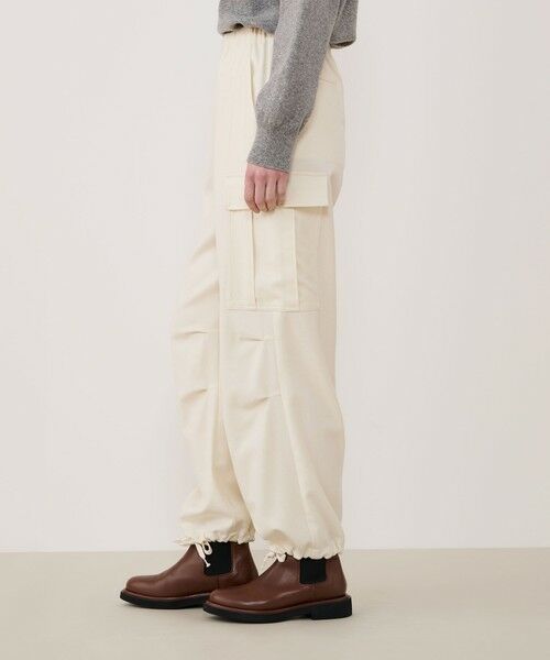 TOMORROWLAND / トゥモローランド カーゴパンツ | ウールサキソニー イージーカーゴパンツ | 詳細3