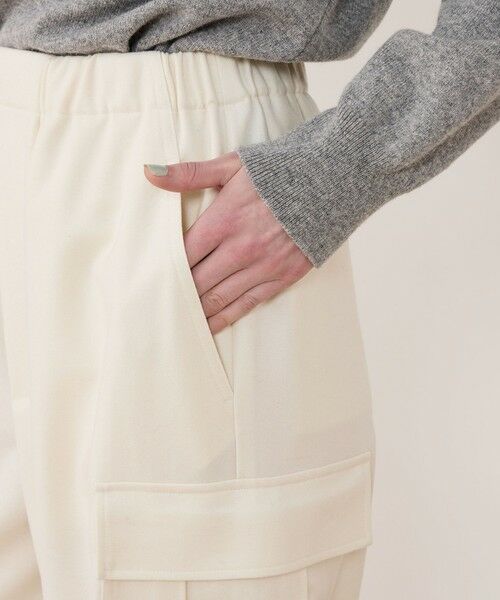 TOMORROWLAND / トゥモローランド カーゴパンツ | ウールサキソニー イージーカーゴパンツ | 詳細7
