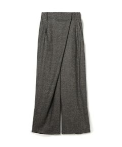 TOMORROWLAND / トゥモローランド スラックス・ドレスパンツ | モノフラノ ワンサイドタックスラックス