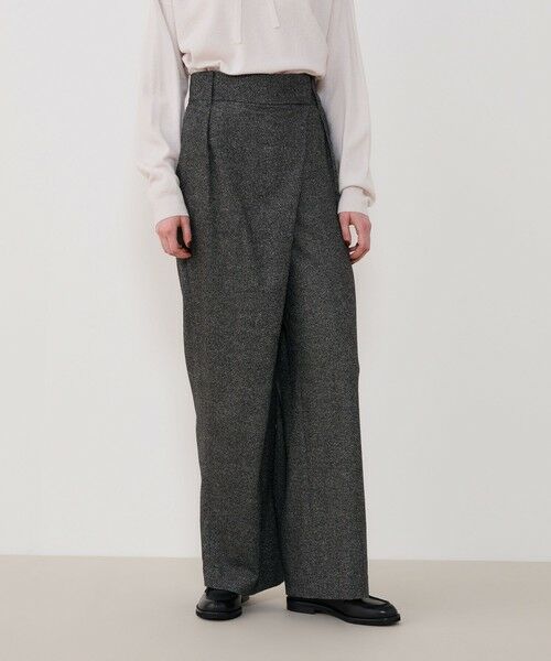 TOMORROWLAND / トゥモローランド スラックス・ドレスパンツ | モノフラノ ワンサイドタックスラックス | 詳細2