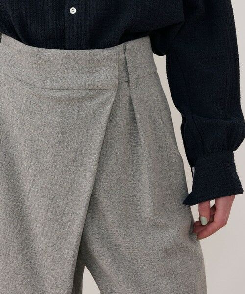 TOMORROWLAND / トゥモローランド スラックス・ドレスパンツ | グリッターストライプ ワンサイドタックスラックス | 詳細5