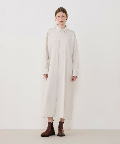 TOMORROWLAND / トゥモローランド ロング・マキシ丈ワンピース | スムースドライコットン バックタックシャツワンピース | 詳細1