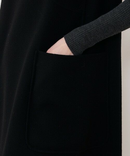 TOMORROWLAND / トゥモローランド ミニ丈・ひざ丈ワンピース | ウールダブルクレープ バックボタンワンピース | 詳細6