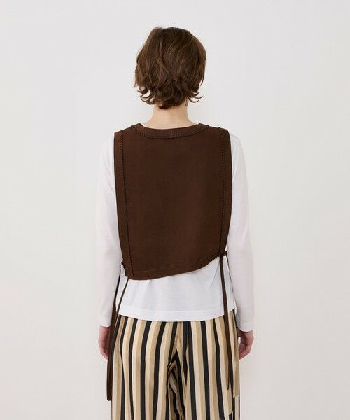 TOMORROWLAND / トゥモローランド ベスト | プライムヌバック アシンメトリーベスト | 詳細4