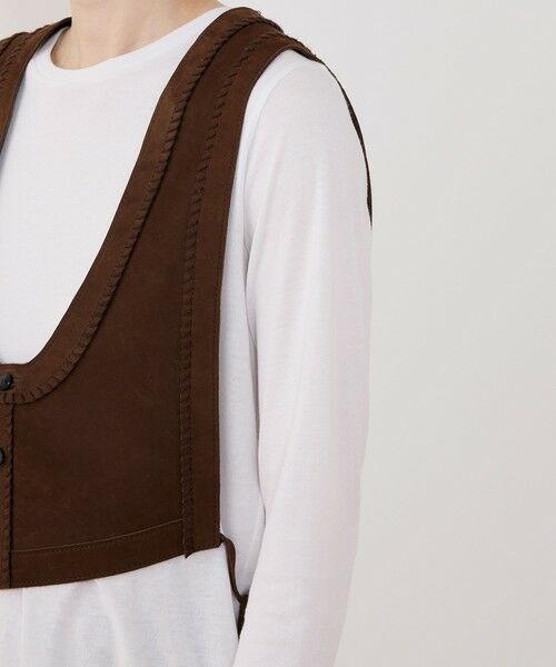 TOMORROWLAND / トゥモローランド ベスト | プライムヌバック アシンメトリーベスト | 詳細6