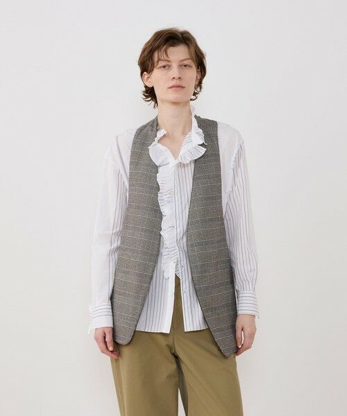 TOMORROWLAND / トゥモローランド ベスト | スムースカーフ カラーレスベスト | 詳細3