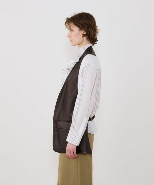 TOMORROWLAND / トゥモローランド ベスト | スムースカーフ カラーレスベスト | 詳細4