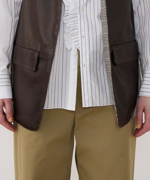 TOMORROWLAND / トゥモローランド ベスト | スムースカーフ カラーレスベスト | 詳細9