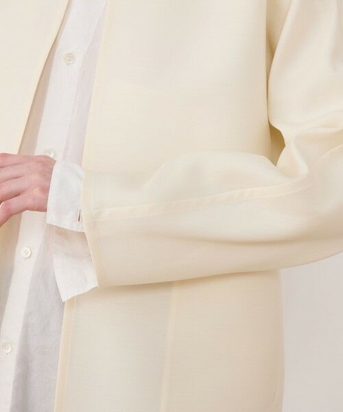 TOMORROWLAND / トゥモローランド ノーカラージャケット | ウールシルクダブルクロス ドルマンスリーブジャケット | 詳細7