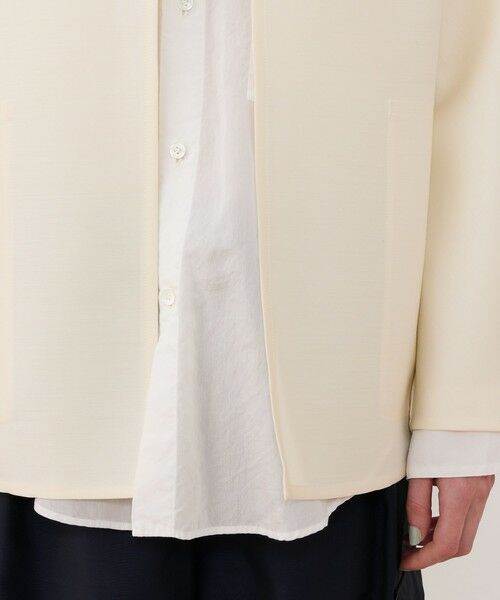 TOMORROWLAND / トゥモローランド ノーカラージャケット | ウールシルクダブルクロス ドルマンスリーブジャケット | 詳細8