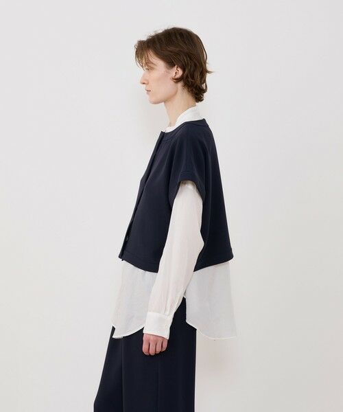 TOMORROWLAND / トゥモローランド ベスト | ダブルクロス ワイドフィットベスト | 詳細4