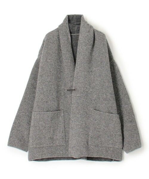 TOMORROWLAND / トゥモローランド その他アウター | ウールダブルフェイスパイル ショールカラーショートコート(16 グレー系)