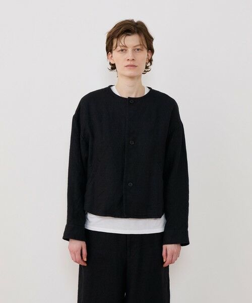 TOMORROWLAND / トゥモローランド ブルゾン | ブラッシュドリネン コクーンブルゾン | 詳細2