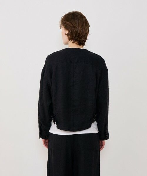 TOMORROWLAND / トゥモローランド ブルゾン | ブラッシュドリネン コクーンブルゾン | 詳細4