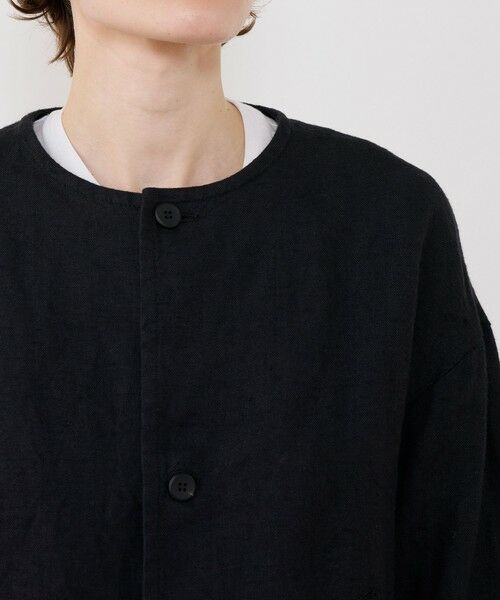 TOMORROWLAND / トゥモローランド ブルゾン | ブラッシュドリネン コクーンブルゾン | 詳細6