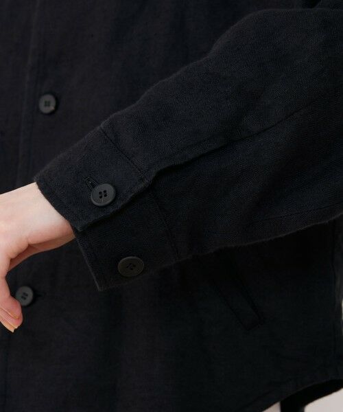 TOMORROWLAND / トゥモローランド ブルゾン | ブラッシュドリネン コクーンブルゾン | 詳細7