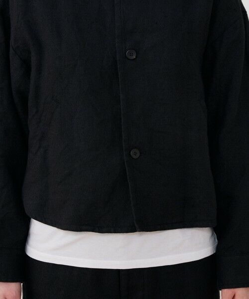 TOMORROWLAND / トゥモローランド ブルゾン | ブラッシュドリネン コクーンブルゾン | 詳細8