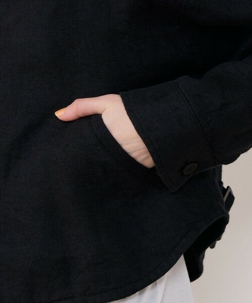 TOMORROWLAND / トゥモローランド ブルゾン | ブラッシュドリネン コクーンブルゾン | 詳細9