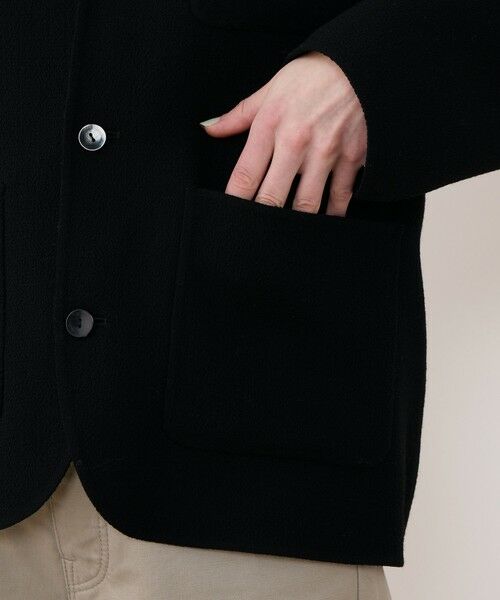 ウールダブルクレープ スリーボタンジャケット （テーラード