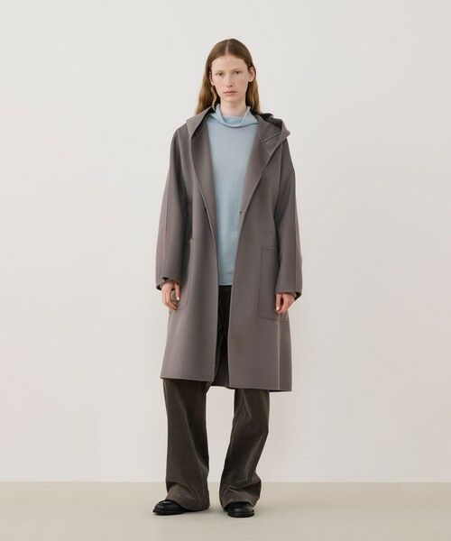 TOMORROWLAND / トゥモローランド その他アウター | ダブルフェイス ドルマンスリーブフーデッドコート | 詳細1