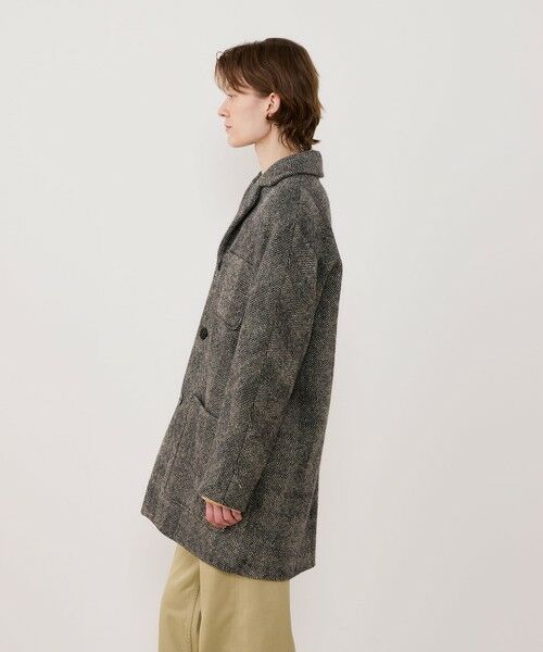 TOMORROWLAND / トゥモローランド その他アウター | ワイドヘリンボーン ドルマンスリーブジャケットコート | 詳細3