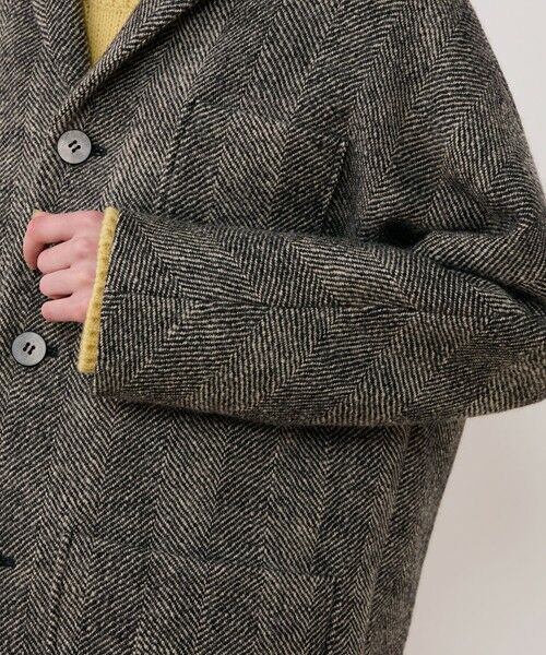TOMORROWLAND / トゥモローランド その他アウター | ワイドヘリンボーン ドルマンスリーブジャケットコート | 詳細7