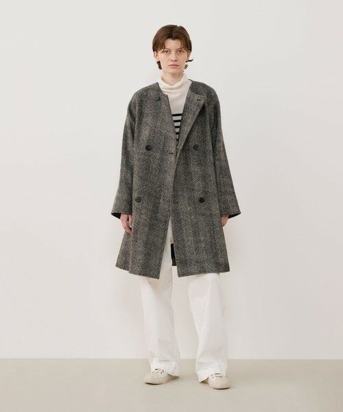 TOMORROWLAND / トゥモローランド その他アウター | ワイドヘリンボーン カラーレストレンチコート | 詳細1