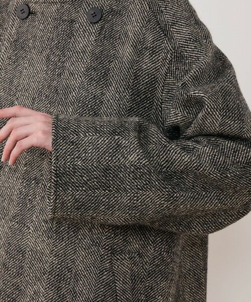 TOMORROWLAND / トゥモローランド その他アウター | ワイドヘリンボーン カラーレストレンチコート | 詳細7