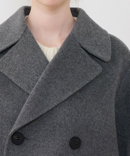 WEB先行予約】ウールカシミヤダブルフェイス Pコート