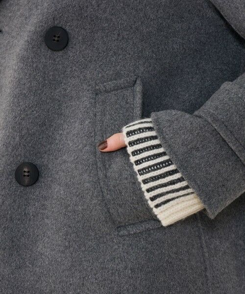 WEB先行予約】ウールカシミヤダブルフェイス Pコート