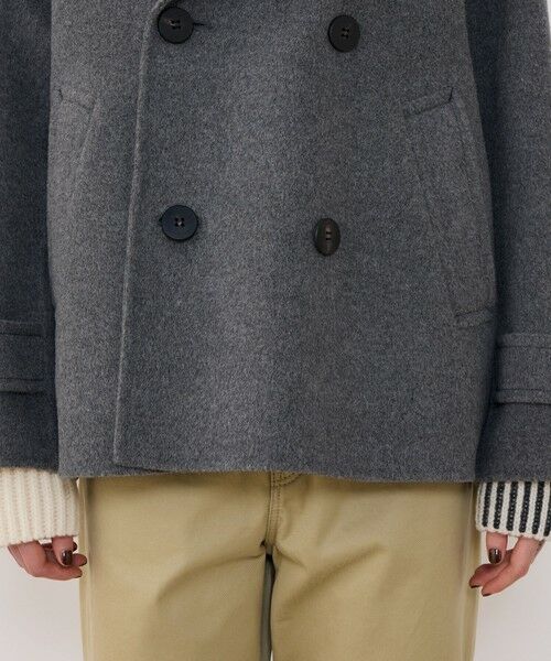 WEB先行予約】ウールカシミヤダブルフェイス Pコート