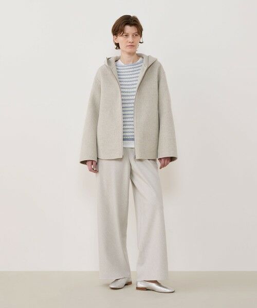 TOMORROWLAND / トゥモローランド その他アウター | ウールカシミヤダブルフェイス フーデッドショートコート | 詳細1