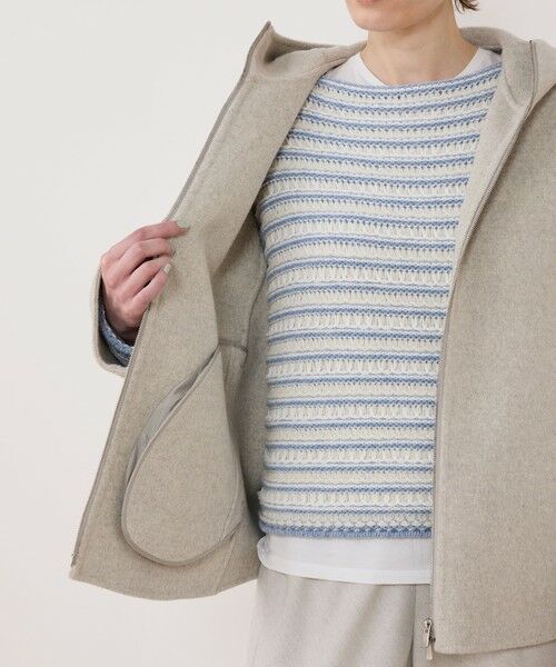 TOMORROWLAND / トゥモローランド その他アウター | ウールカシミヤダブルフェイス フーデッドショートコート | 詳細5