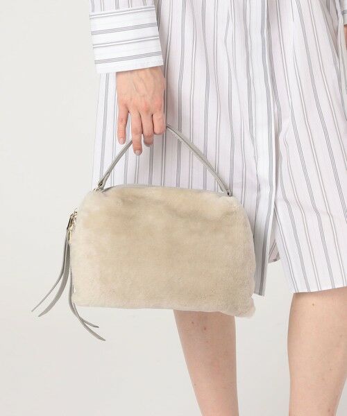 TOMORROWLAND / トゥモローランド ハンドバッグ | RIPANI RONDINE L ムートンコンビ ショルダーバッグ | 詳細1