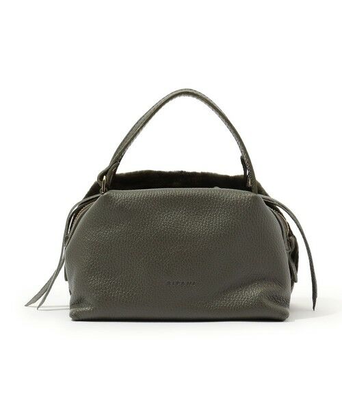 TOMORROWLAND / トゥモローランド ハンドバッグ | RIPANI RONDINE S ムートンコンビ ショルダーバッグ(59 ダークグリーン)