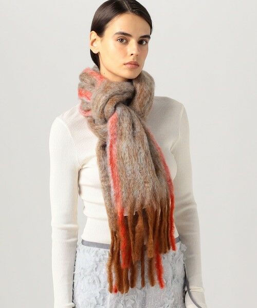 TOMORROWLAND / トゥモローランド マフラー・ショール・スヌード・ストール | 814 EZCARAY Twist Frame モヘヤストール | 詳細1