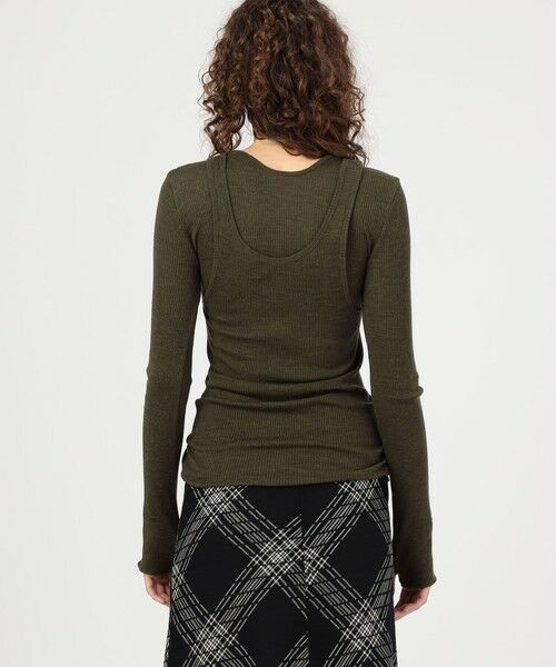 TOMORROWLAND / トゥモローランド カットソー(半袖以外) | HAKUJI ウールリブ レイヤードクルーネックプルオーバー | 詳細4