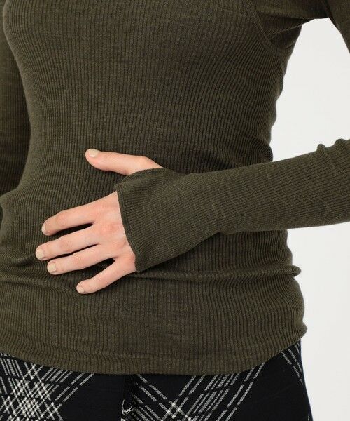 TOMORROWLAND / トゥモローランド カットソー(半袖以外) | HAKUJI ウールリブ レイヤードクルーネックプルオーバー | 詳細8