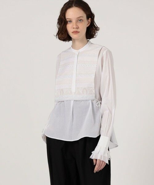 TOMORROWLAND / トゥモローランド シャツ・ブラウス（半袖以外） | JANE GUSTAVSSON MONA コットンエンブロイダリー バンドネックブラウス | 詳細1