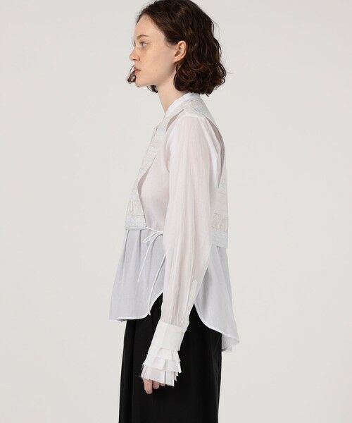 TOMORROWLAND / トゥモローランド シャツ・ブラウス（半袖以外） | JANE GUSTAVSSON MONA コットンエンブロイダリー バンドネックブラウス | 詳細2