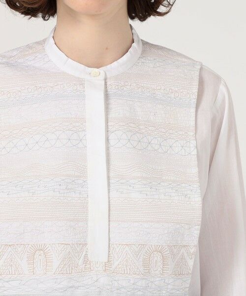 TOMORROWLAND / トゥモローランド シャツ・ブラウス（半袖以外） | JANE GUSTAVSSON MONA コットンエンブロイダリー バンドネックブラウス | 詳細4