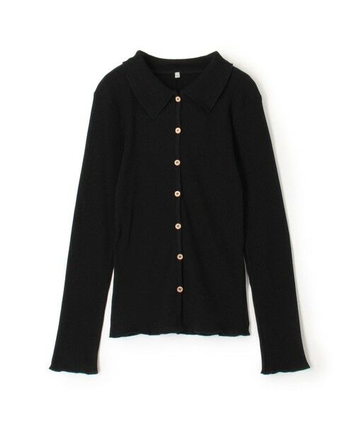 TOMORROWLAND / トゥモローランド カーディガン・ボレロ | BASERANGE ISO コットンリブ シャツ（19 ブラック）