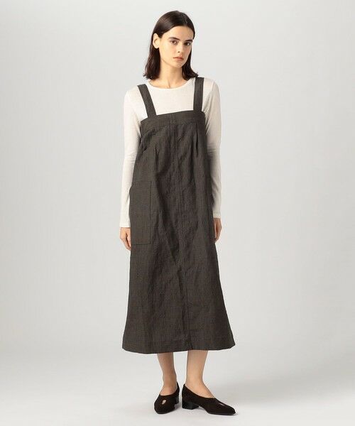 TOMORROWLAND / トゥモローランド ロング・マキシ丈ワンピース | 【別注】HAVERSACK ウールリネン ジャンパースカート | 詳細1